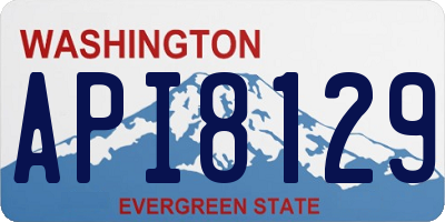 WA license plate API8129