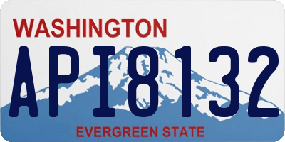 WA license plate API8132
