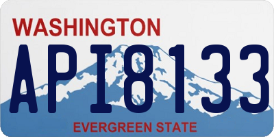 WA license plate API8133