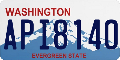 WA license plate API8140