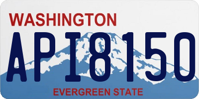 WA license plate API8150