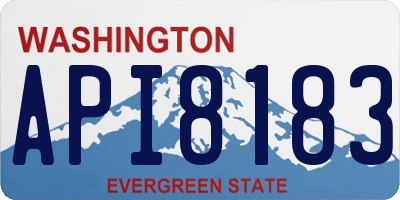 WA license plate API8183