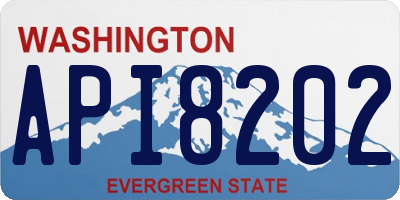 WA license plate API8202