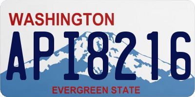 WA license plate API8216
