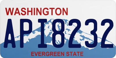 WA license plate API8232