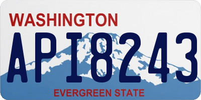 WA license plate API8243