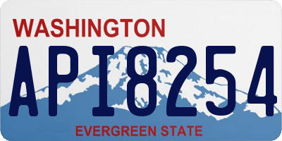 WA license plate API8254