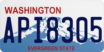 WA license plate API8305