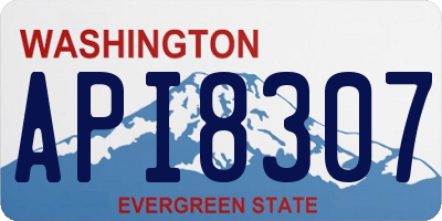 WA license plate API8307