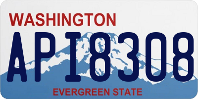 WA license plate API8308