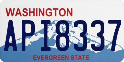 WA license plate API8337