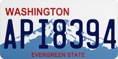 WA license plate API8394