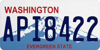 WA license plate API8422
