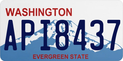 WA license plate API8437