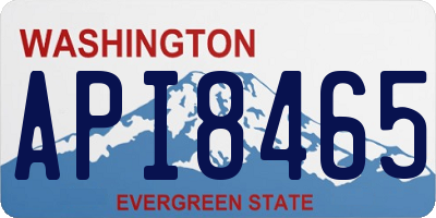 WA license plate API8465