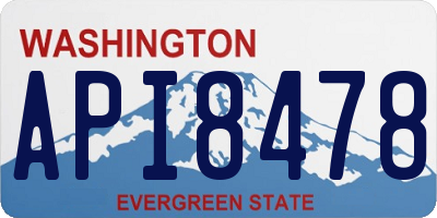 WA license plate API8478