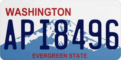 WA license plate API8496