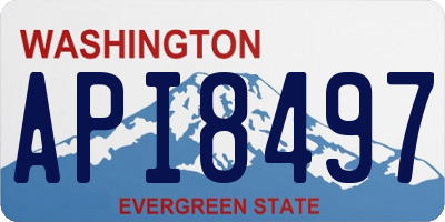 WA license plate API8497