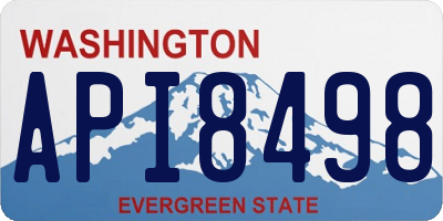WA license plate API8498