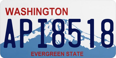 WA license plate API8518