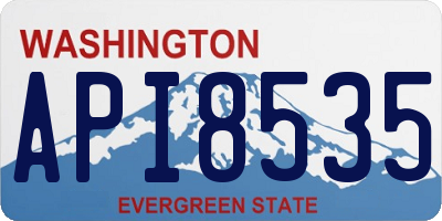 WA license plate API8535