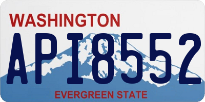 WA license plate API8552