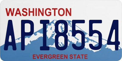 WA license plate API8554