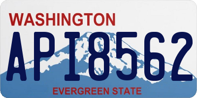 WA license plate API8562