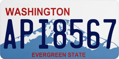 WA license plate API8567