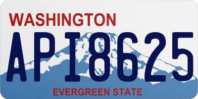 WA license plate API8625