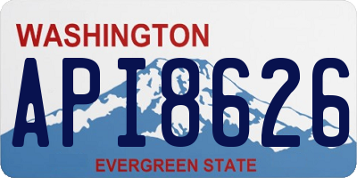 WA license plate API8626