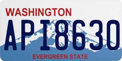 WA license plate API8630