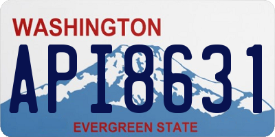 WA license plate API8631