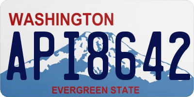 WA license plate API8642