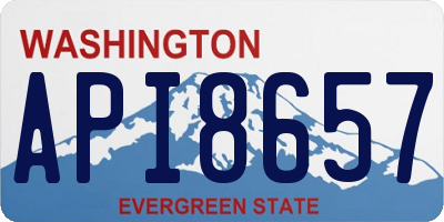 WA license plate API8657