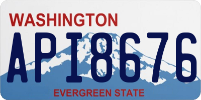 WA license plate API8676