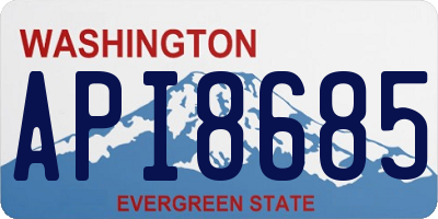WA license plate API8685