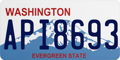 WA license plate API8693