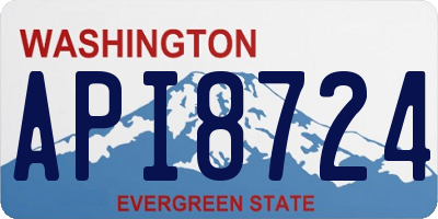 WA license plate API8724