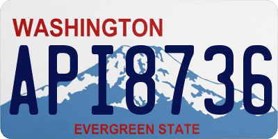 WA license plate API8736