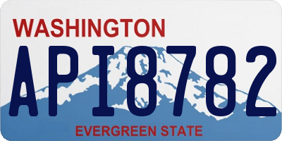 WA license plate API8782