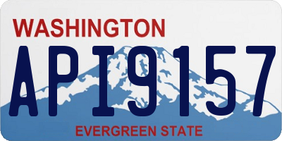 WA license plate API9157
