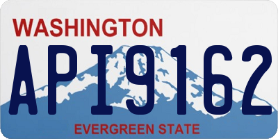 WA license plate API9162