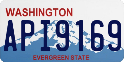 WA license plate API9169