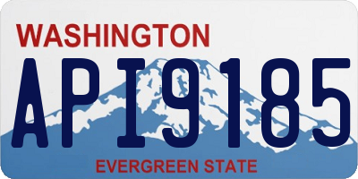WA license plate API9185