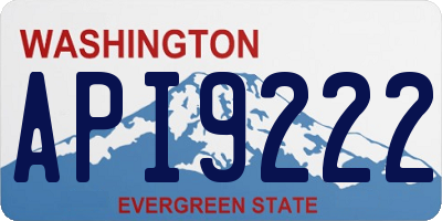 WA license plate API9222