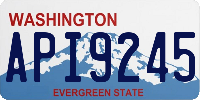 WA license plate API9245