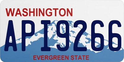 WA license plate API9266
