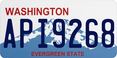 WA license plate API9268