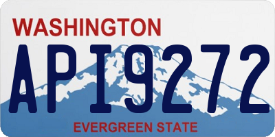 WA license plate API9272